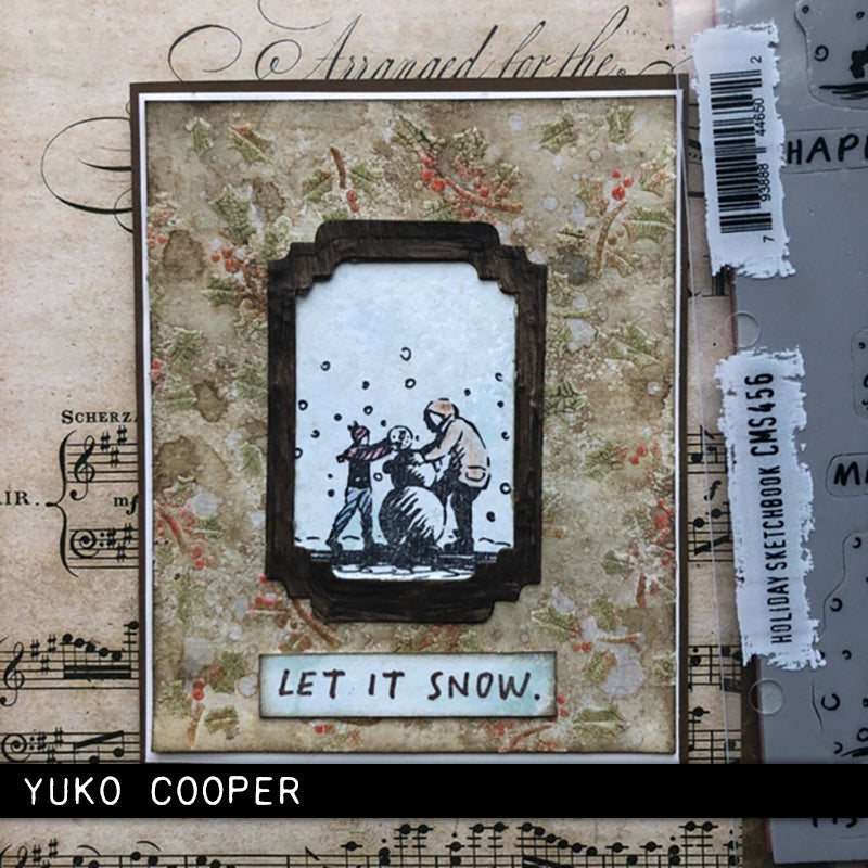 Tim Holtz - Stencil - Hollyberry