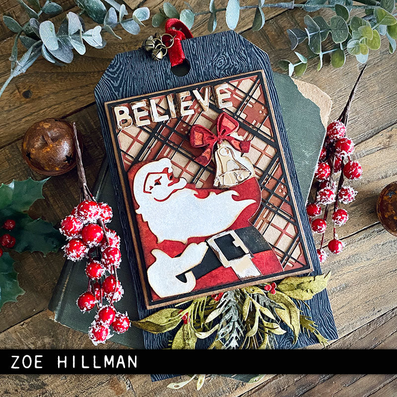 Sizzix - Tim Holtz - Thinlits - Retro Santa