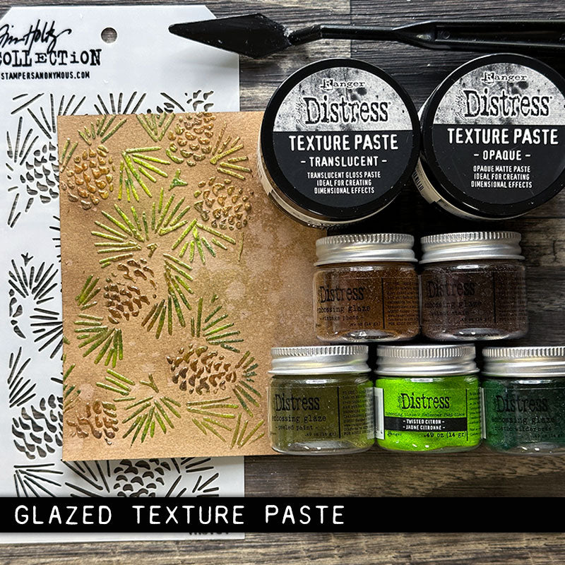 Tim Holtz - Stencil - Pinecones
