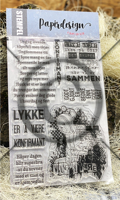 Papirdesign - Clearstamps - Livet skjer