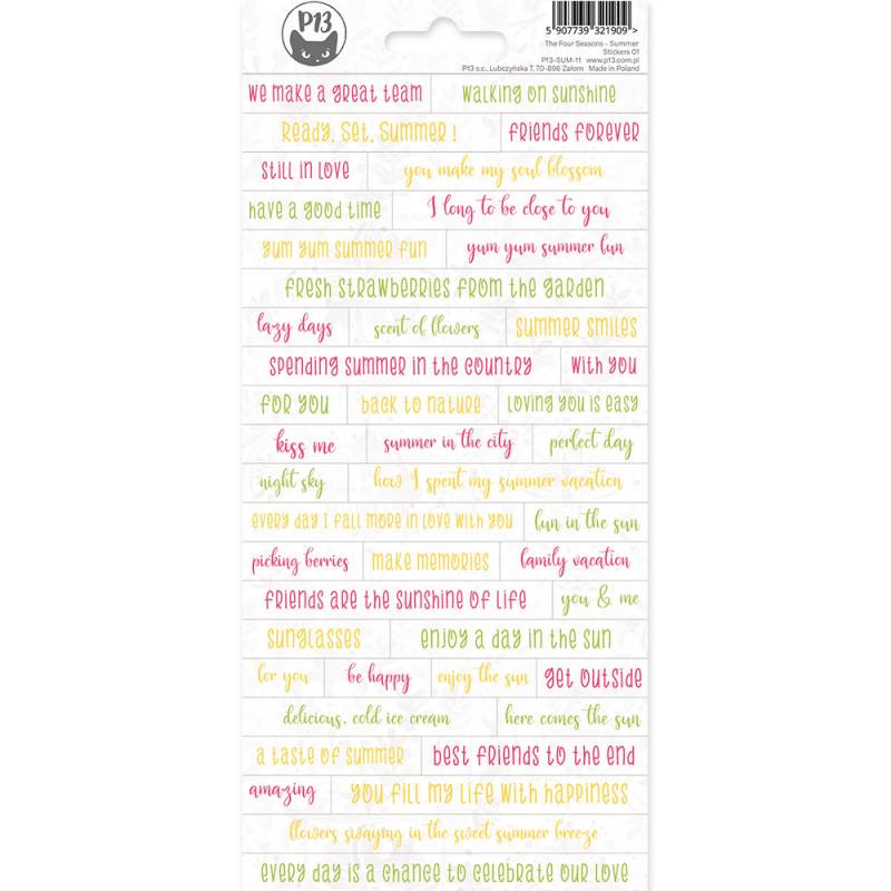 P13 - The Four Seasons - Summer - Stickers