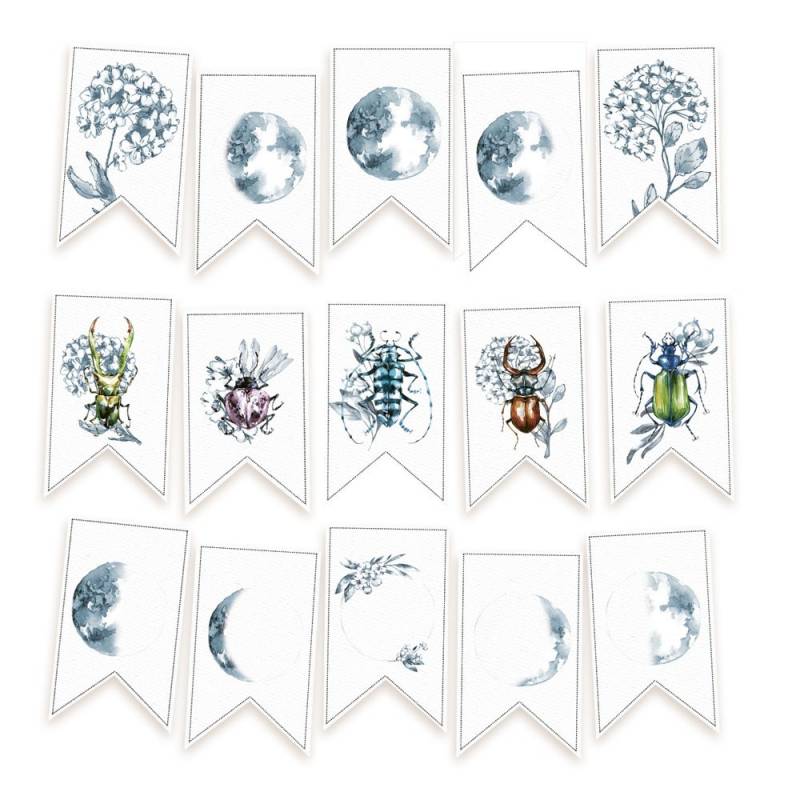 P13 - New moon - Garland die cut