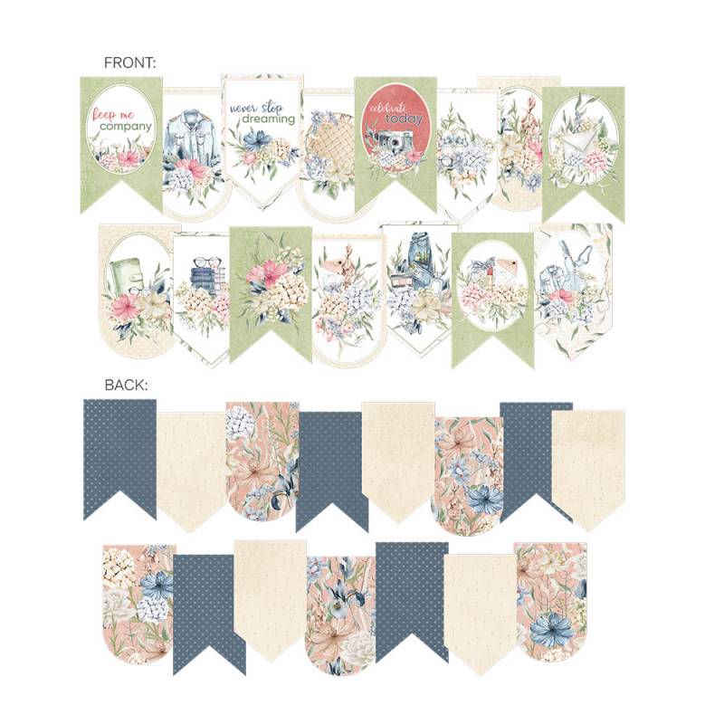 P13 - Lady's diary - Garland die cut