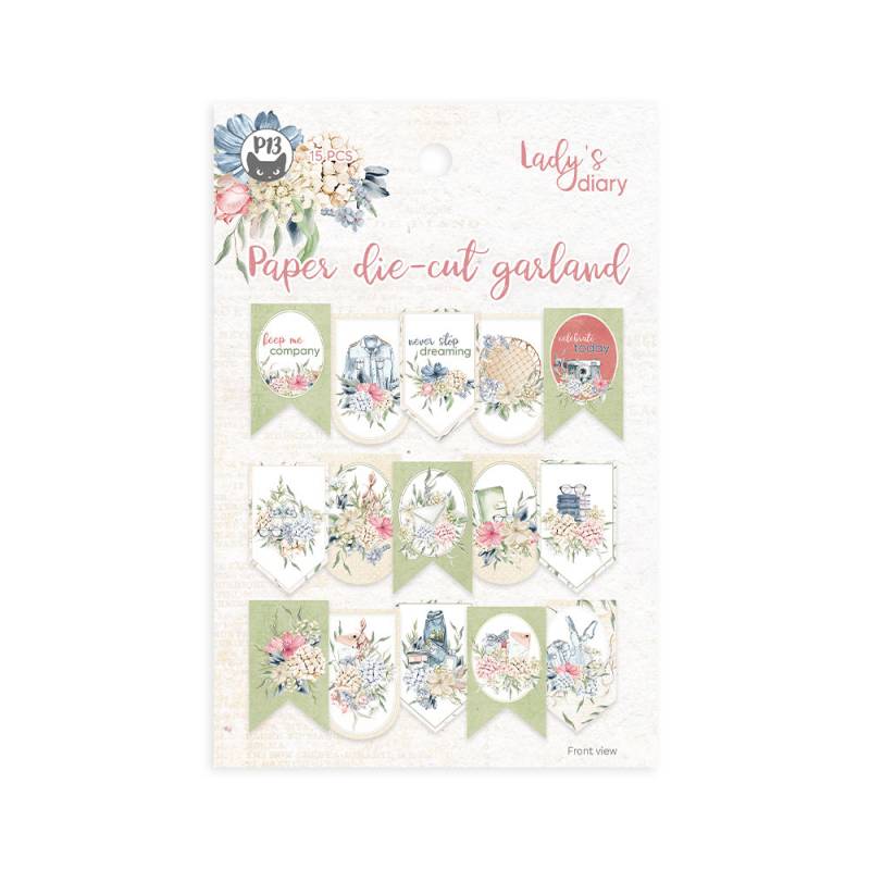 P13 - Lady's diary - Garland die cut