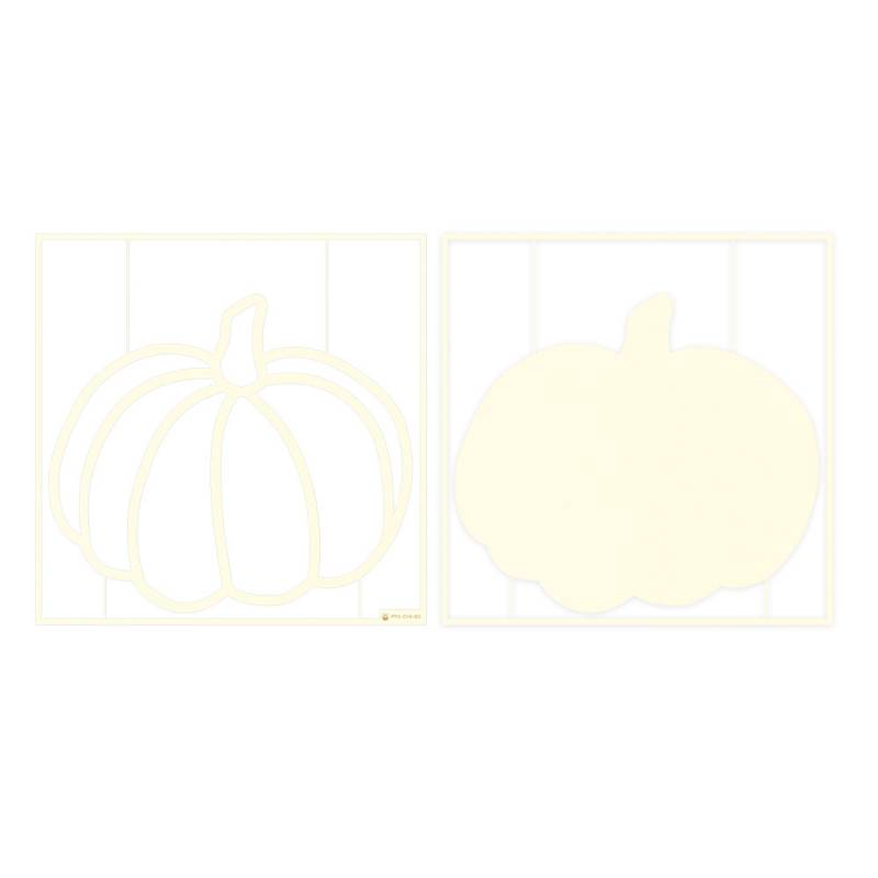P13 - Light Chipboard - Deco Base - Pumkin - 8 x 8"