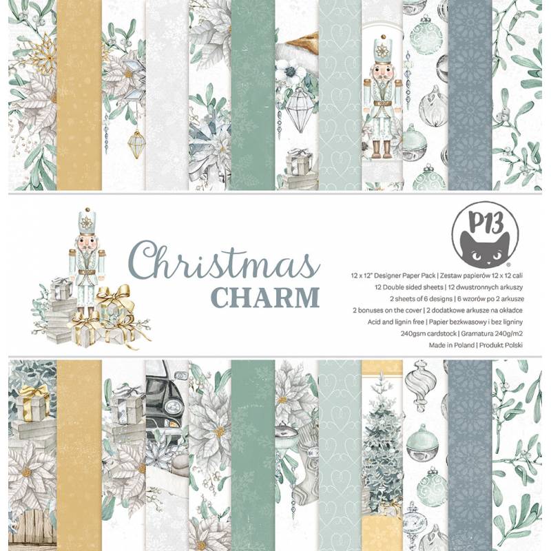 P13 - Christmas Charm - Paper Pad 12 x 12"