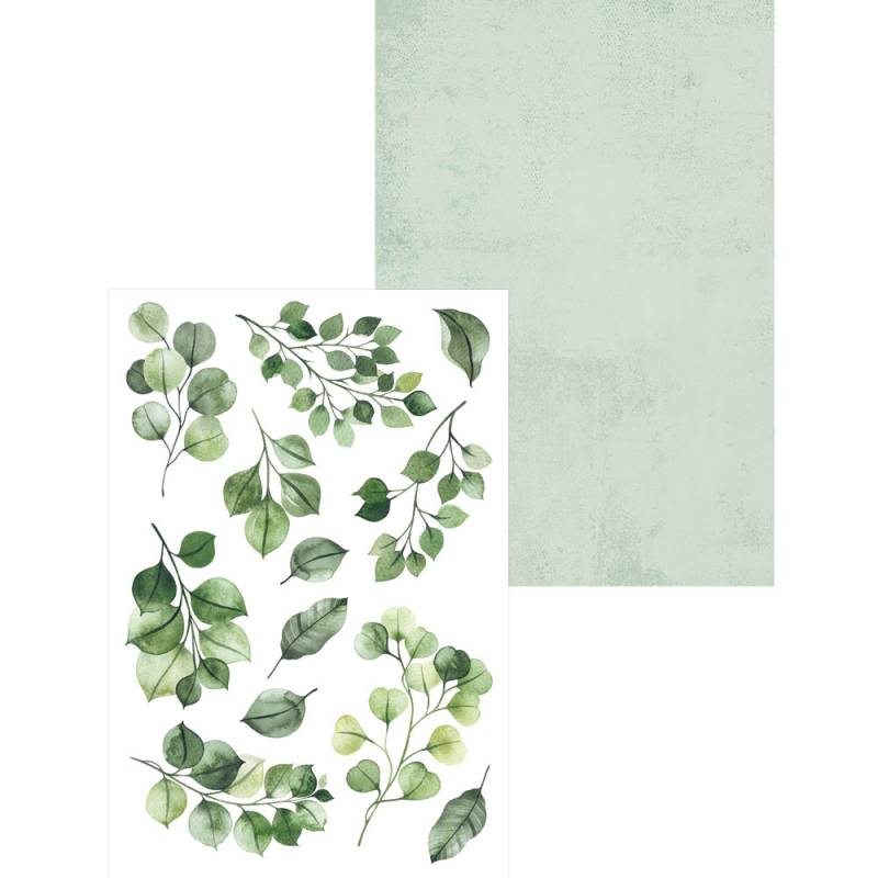 P13 - Leaves -Mini Creative Paper Pad 6 x 4"