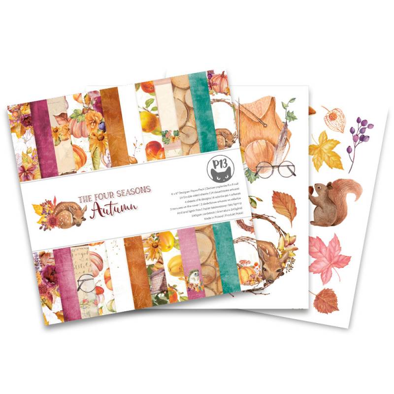P13 - The four seasons autumn  - Paper Pad -  6 x 6"