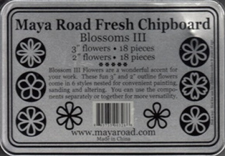 Maya Road: Fresh Chipboard - Blossoms 3