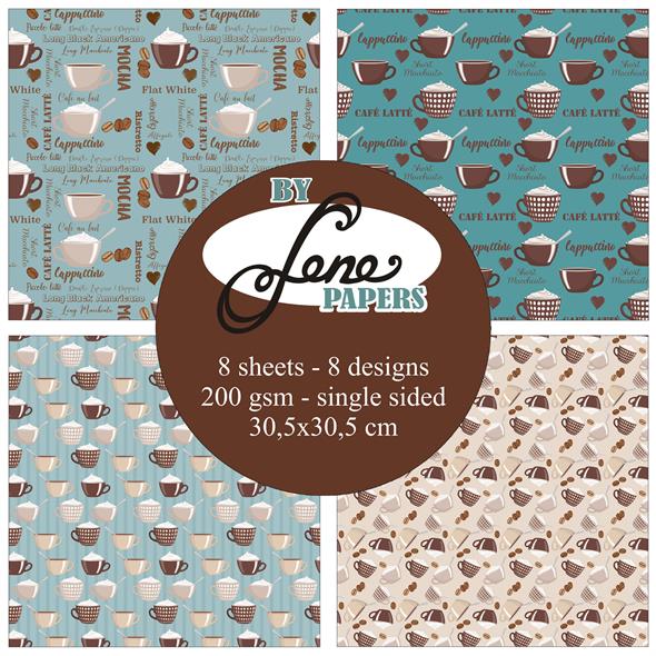 By Lene - Coffee Break - Paper Pack 12 x 12"