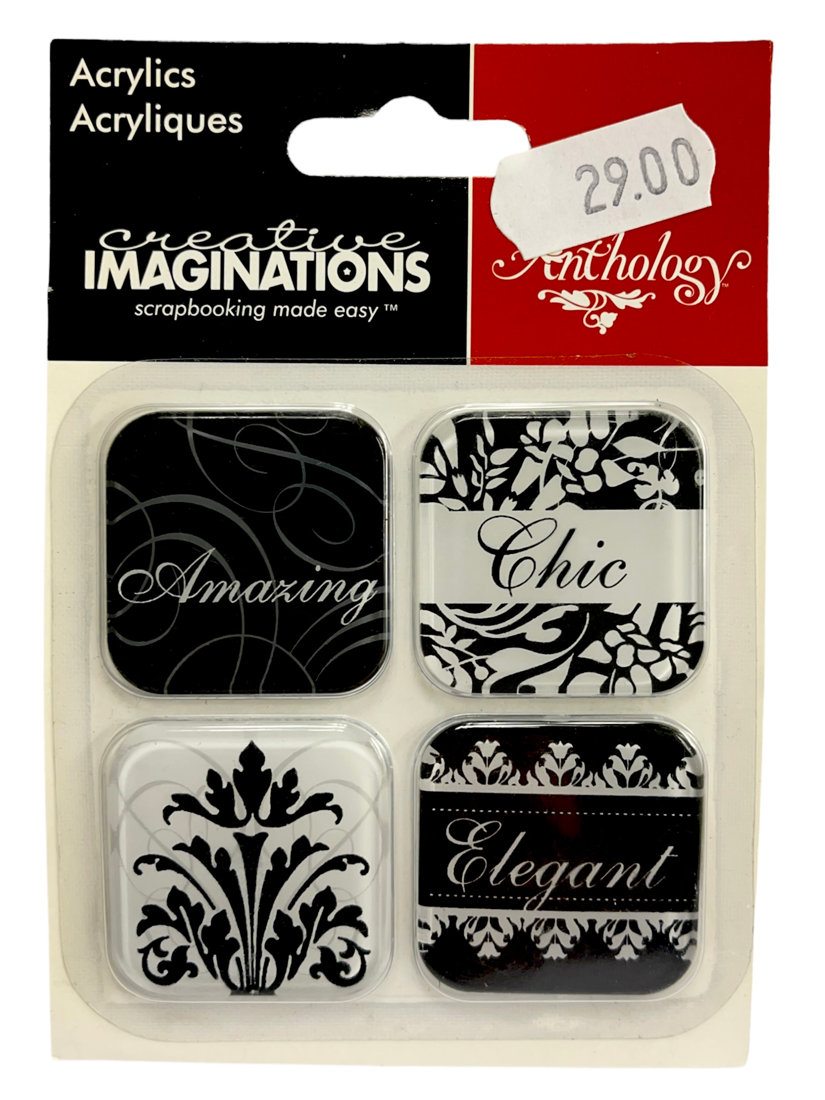 Creative Imaginations - Acrylics - Black & White