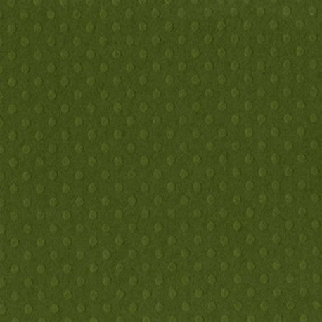 Bazzill Dotted Swiss 12x12 Clover Leaf grønn kartong