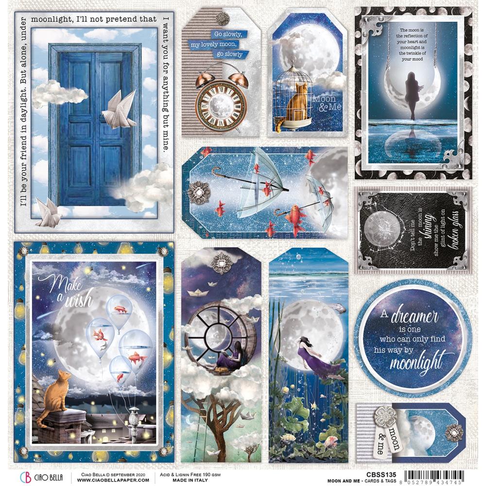 Ciao Bella - Moon & Me - Cards and Tags 12 x12"