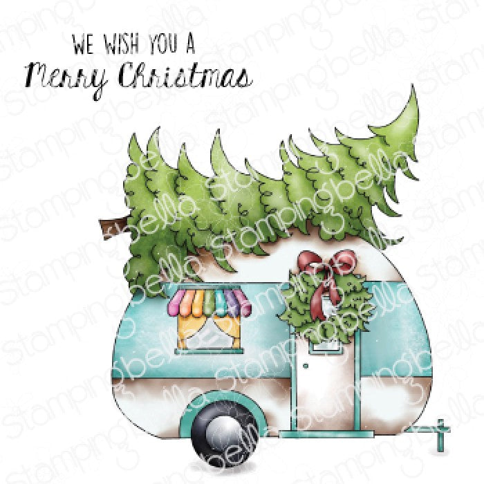 Stamping Bella - Cling Mounted Stamp - Christmas Camper
