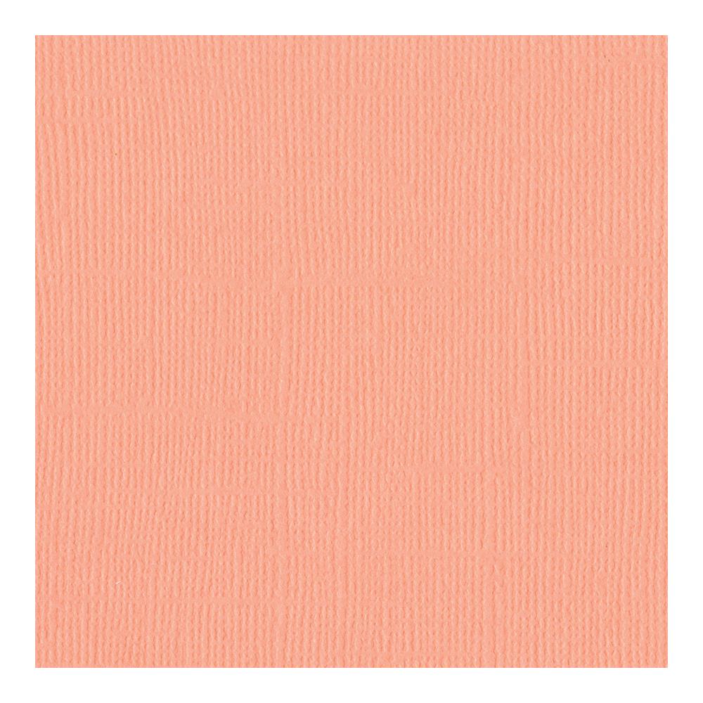 Bazzill - Canvas - Coral Cream - 12" x 12"