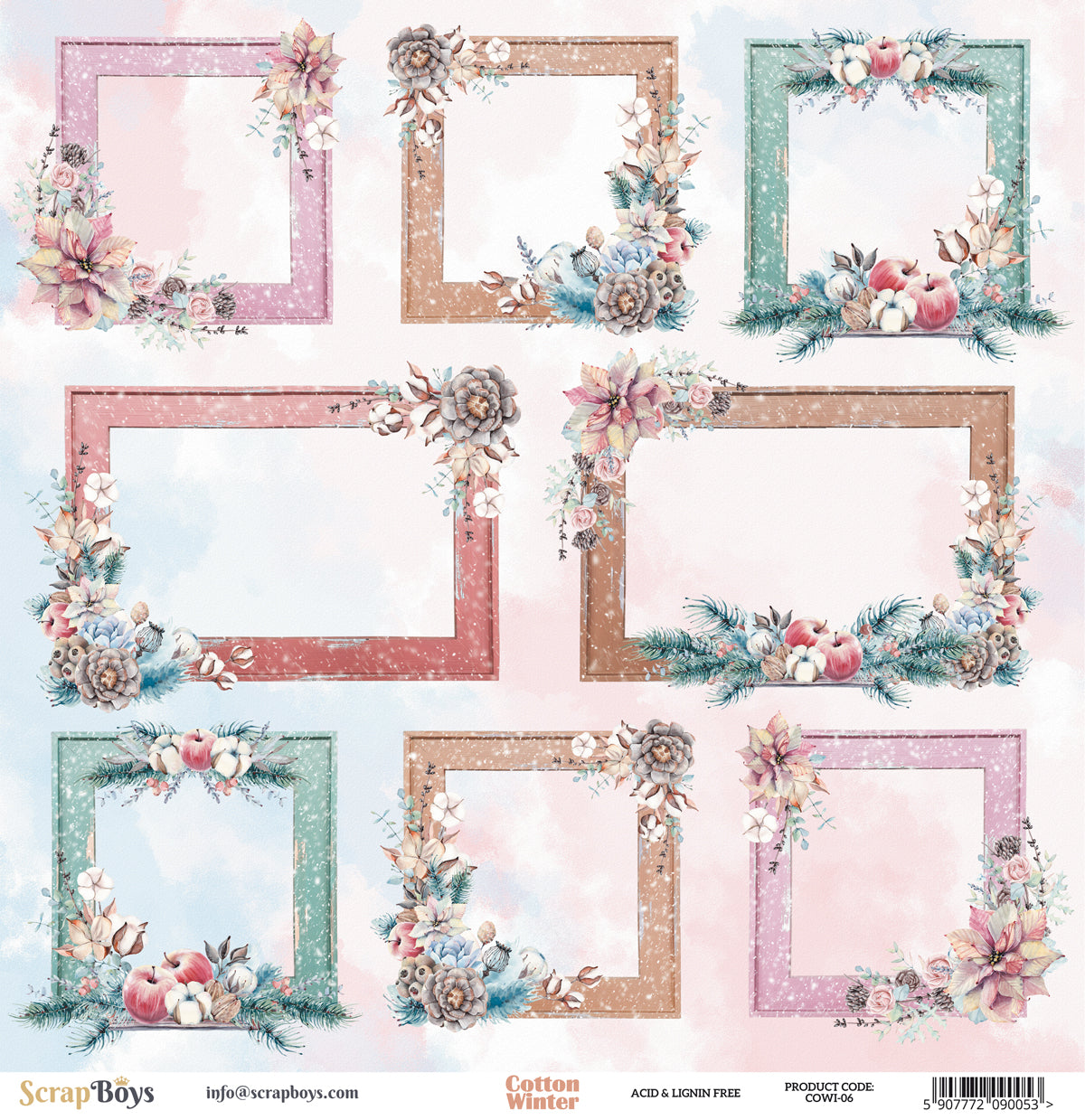 Scrapboys - Cotton Winter - 06 - 12x12"