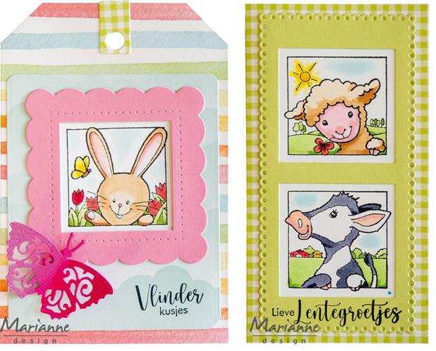 Marianne Design - Clear stamps - Peekaboo - Spring animals