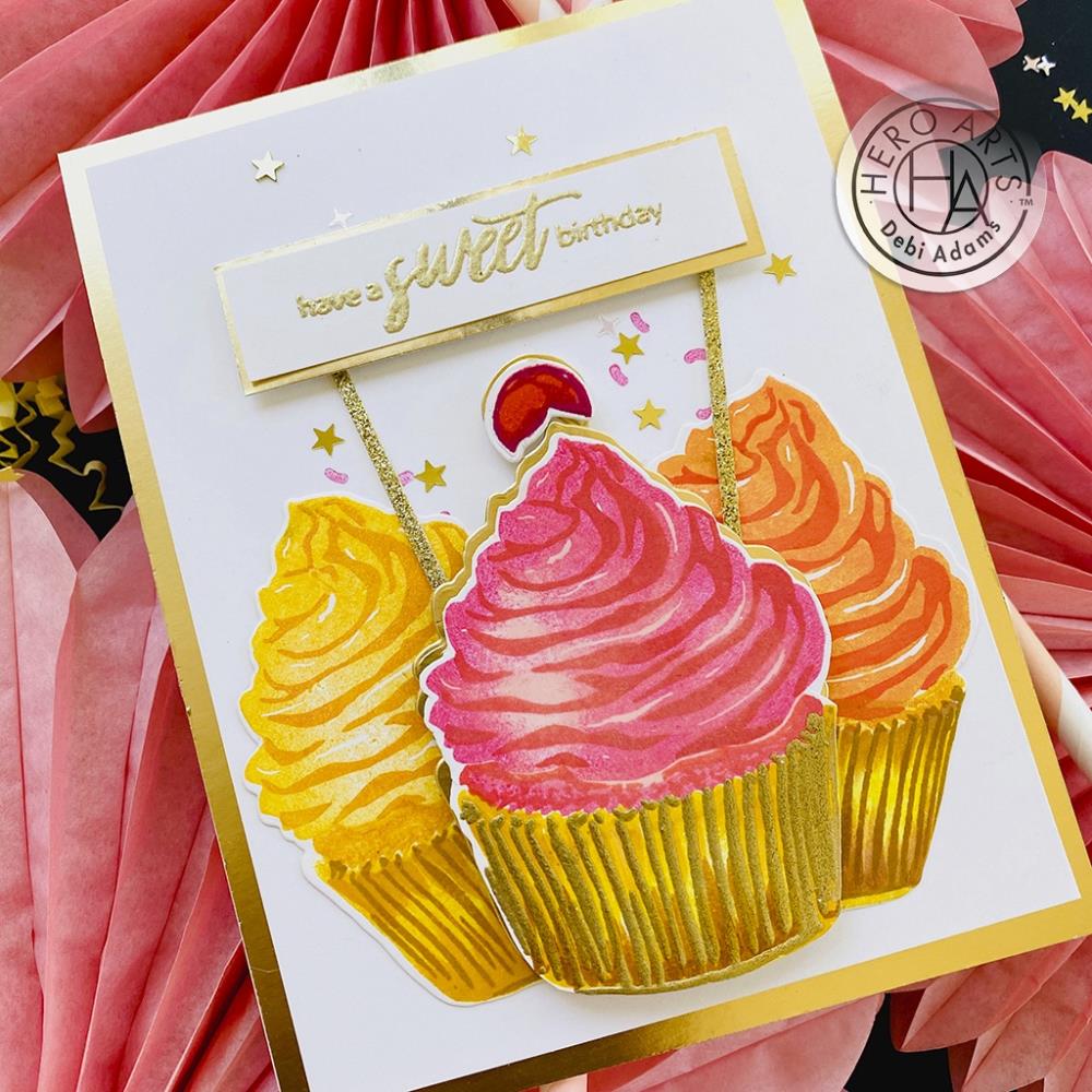 Hero Arts - Clear Stamp - Color Layering Cupcake