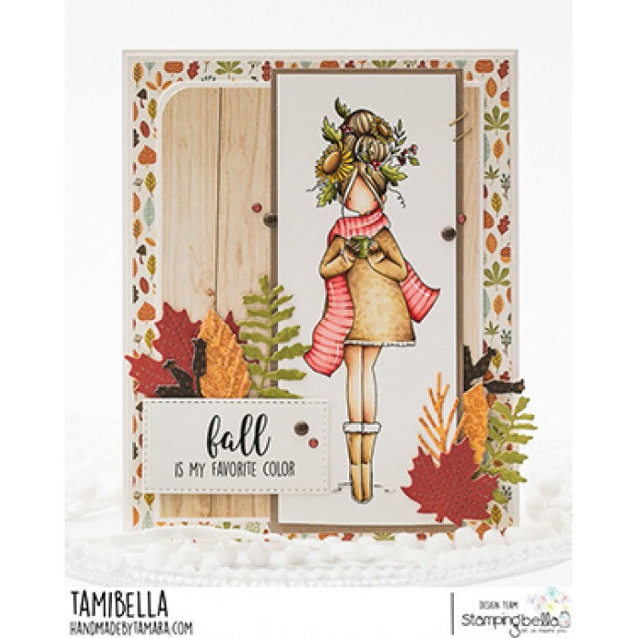 Stamping Bella - Cling Mounted Stamp - Curvy Girl Loves Autumn