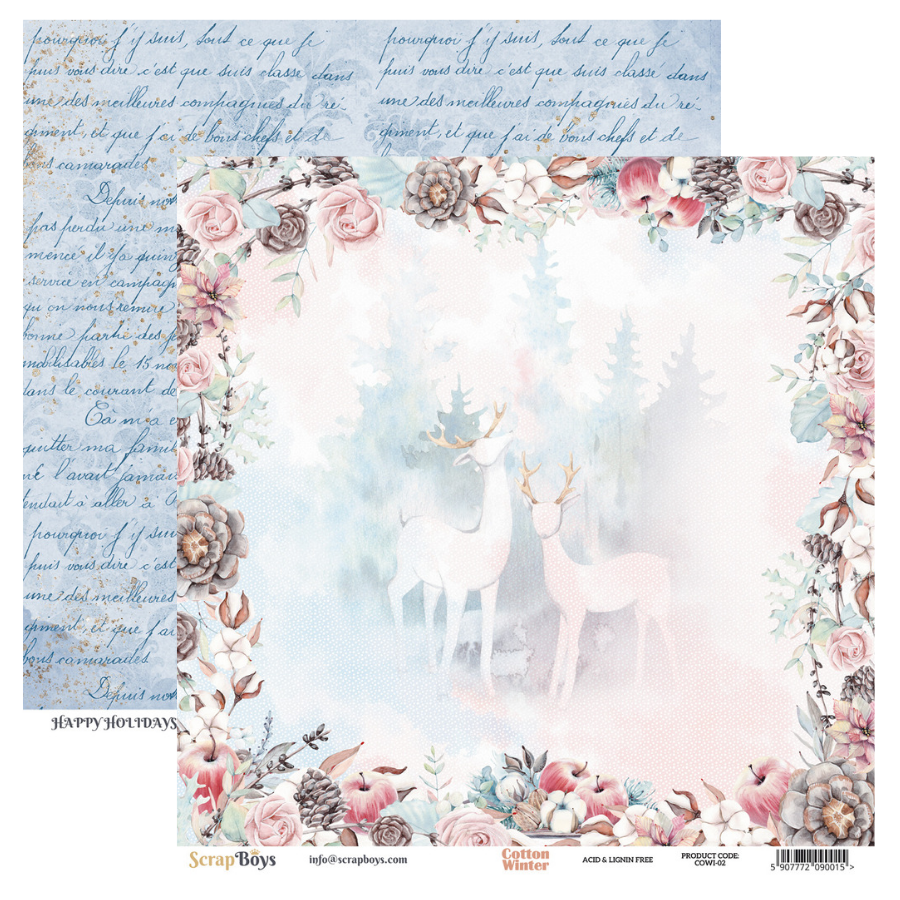 Scrapboys - Cotton Winter - 02 - 12x12"