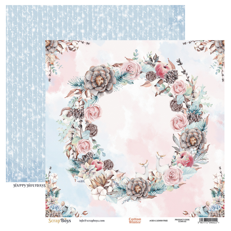 Scrapboys - Cotton Winter - 03 - 12x12"