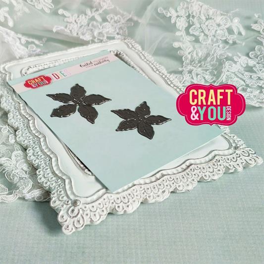 Craft and You - Dies - Medium Poinsettia