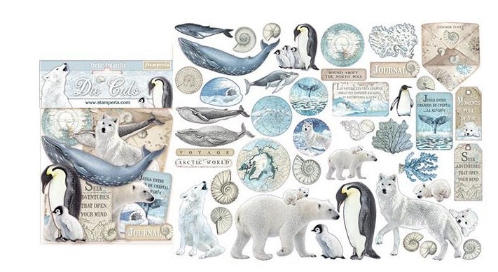 Stamperia - Arctic Antarctic- Die Cuts