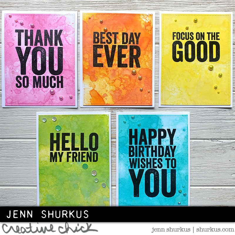 Tim Holtz Collection - Cling Stamps - Bold Sayings