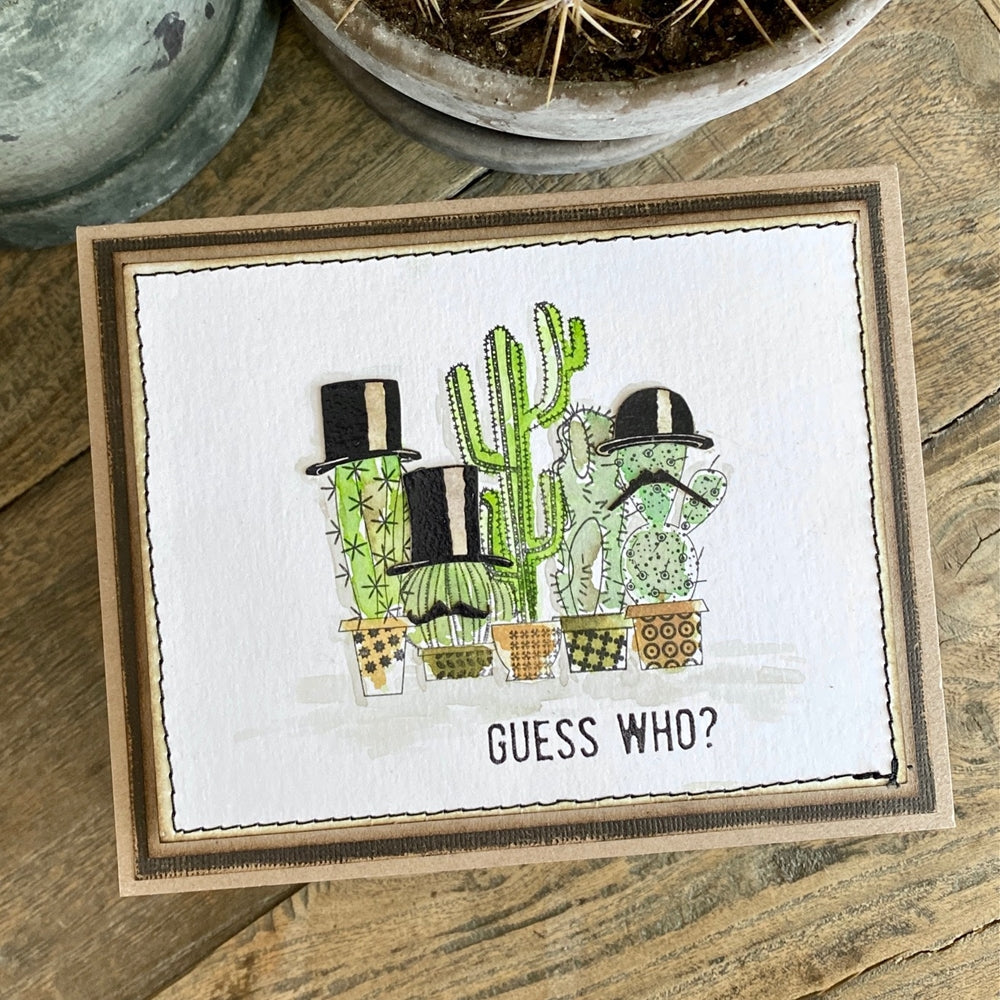Tim Holtz Collection - Cling Stamps - Mod Cactus