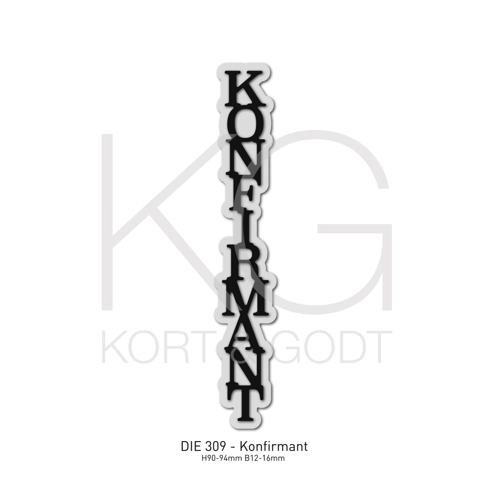 Kort & Godt - Dies - Konfirmant  - m/ skygge