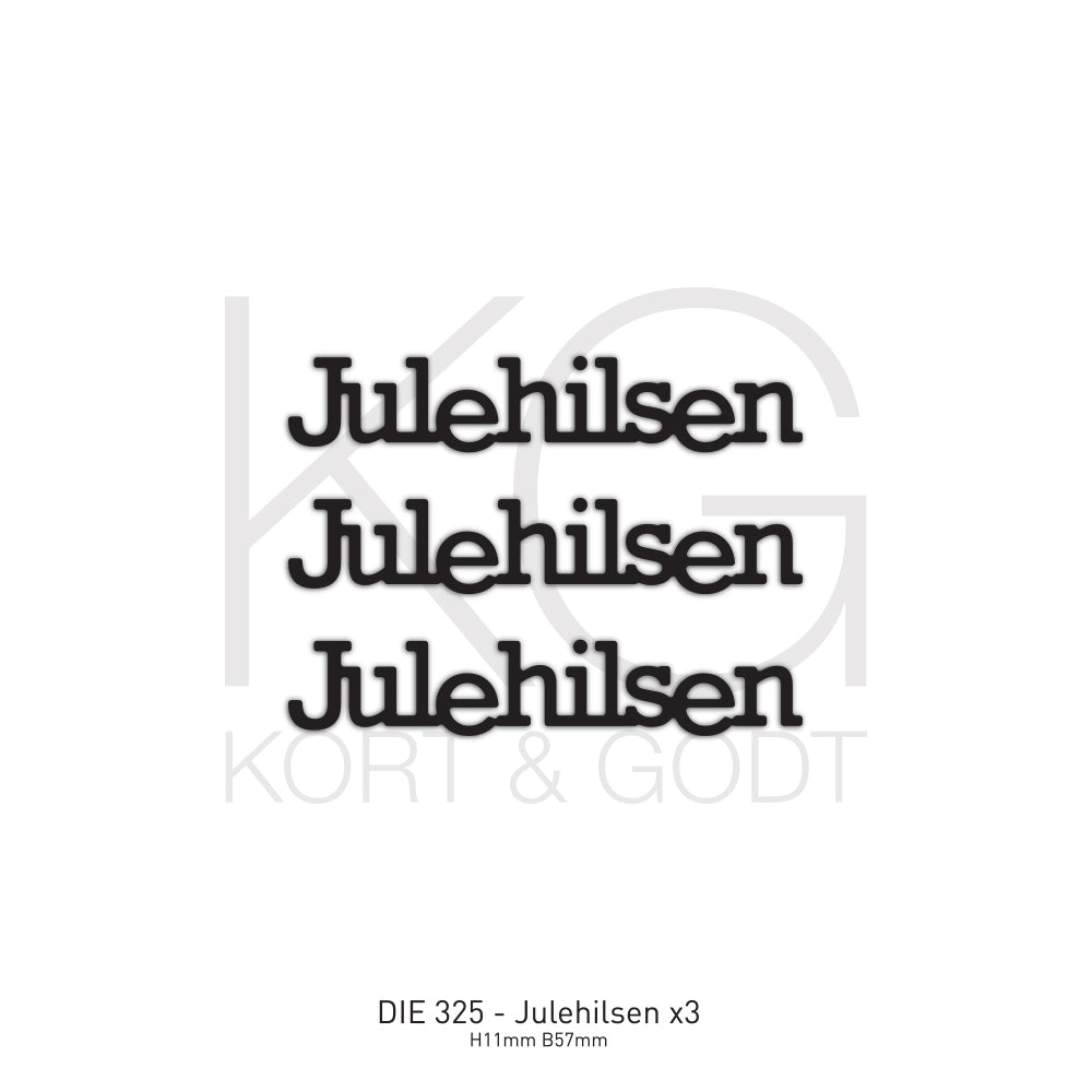 Kort & Godt - Dies - Julehilsen x 3