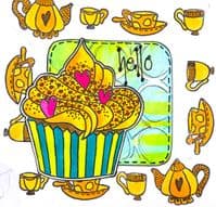 Dylusions - Cling Stamps - Eat Me