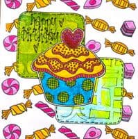 Dylusions - Cling Stamps - Tea time treats