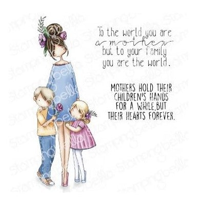 Stamping Bella -Cling Mounted Stamp - Curvy Girl -  Mom