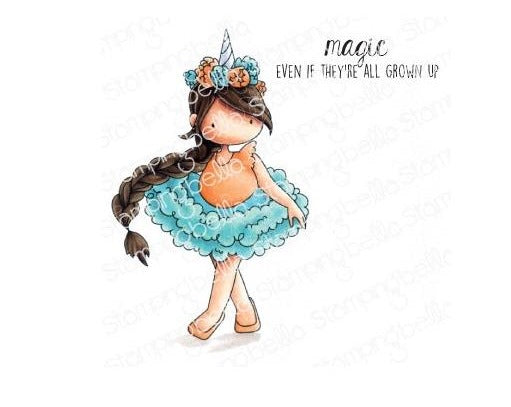 Stamping Bella -Cling Mounted Stamp - Tiny Townie -  Unicorn