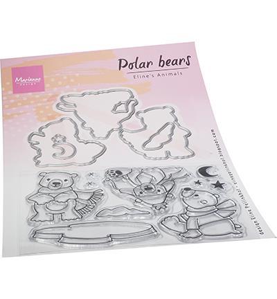 Marianne Design - Clear Stamp & Die - Polar bears