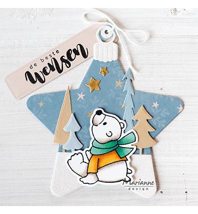 Marianne Design - Clear Stamp & Die - Polar bears