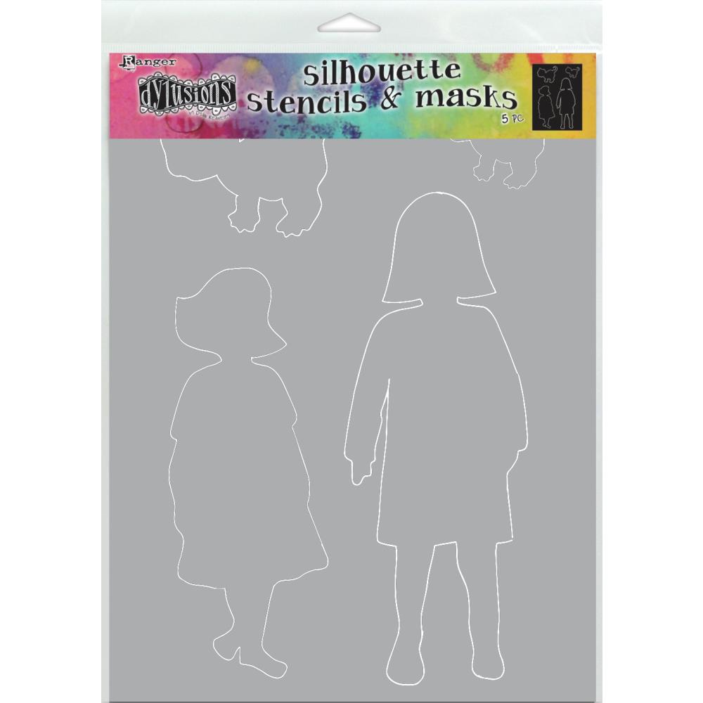 Dylusions - Large Stencil & Mask - Silhouette Edith