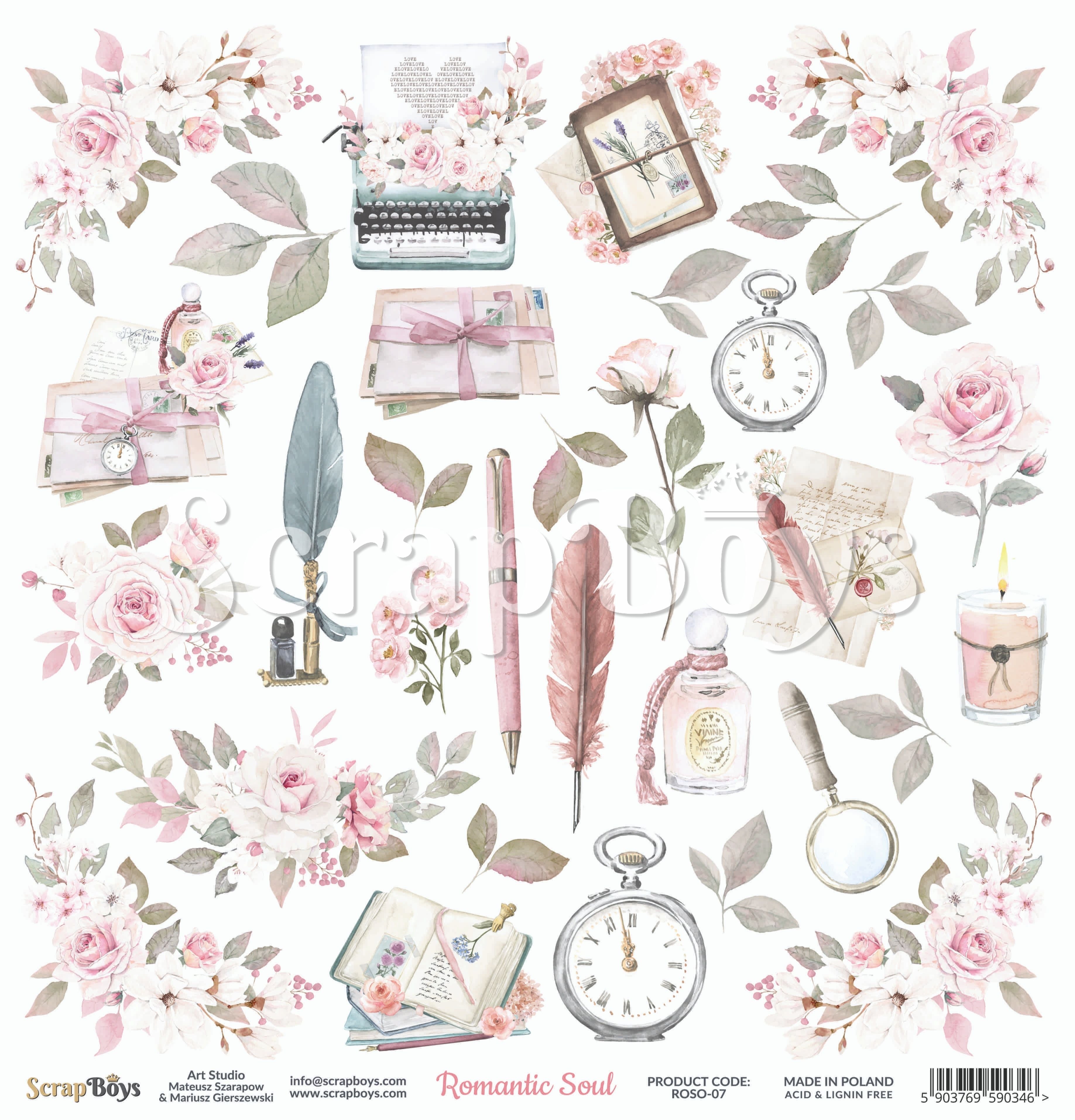 Scrapboys - Romantic Soul - Klippark 12x12"