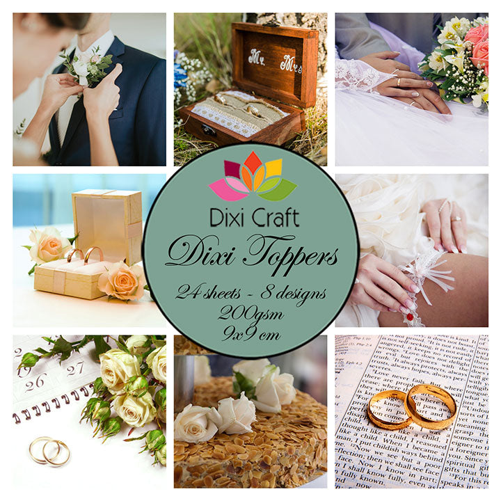 Dixi Craft - Toppers - Wedding (9cm x 9cm)