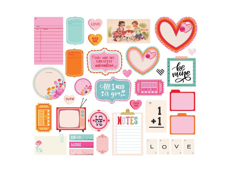 Simple Stories - Heart Eyes - Journal Bits & Pieces