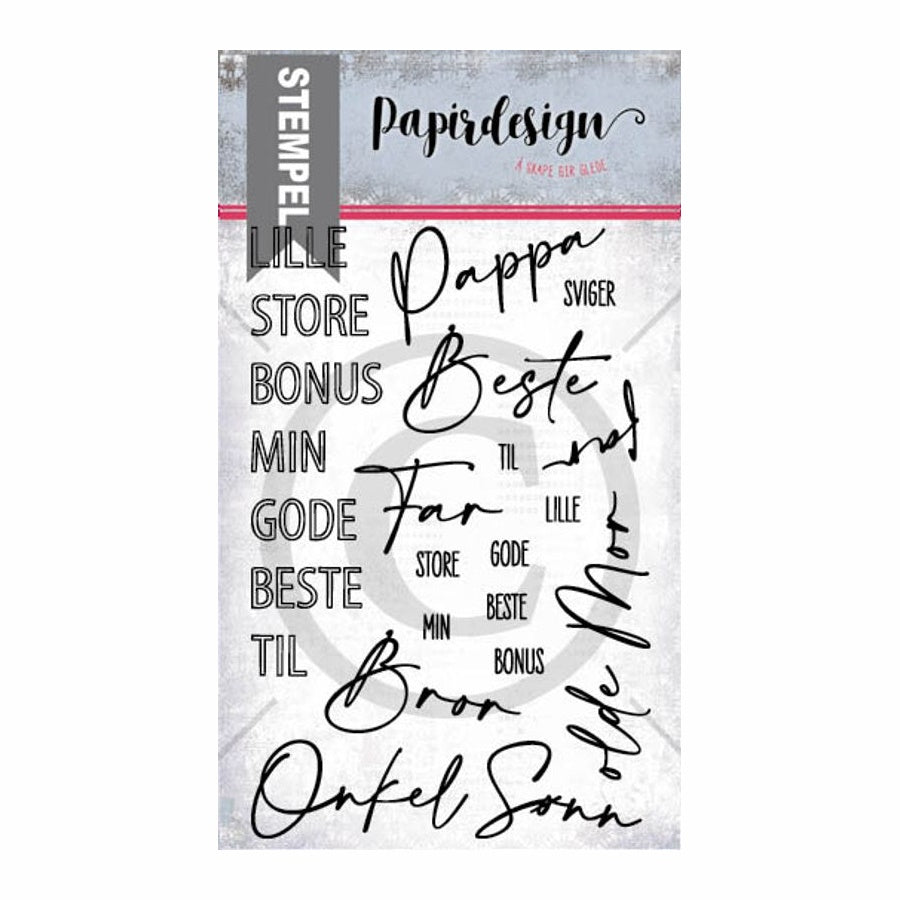 Papirdesign - Clearstamps - Far