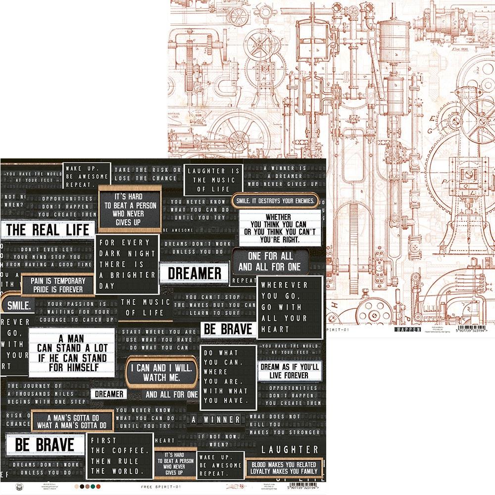 P13 - Free spirit - #01 - 12 x 12"