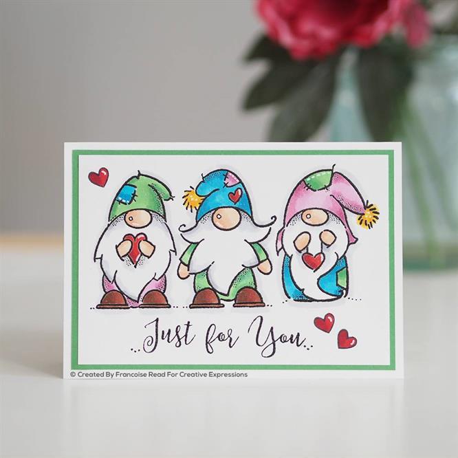 Woodware Craft Collection - Clear Stamps - Three Gnomes
