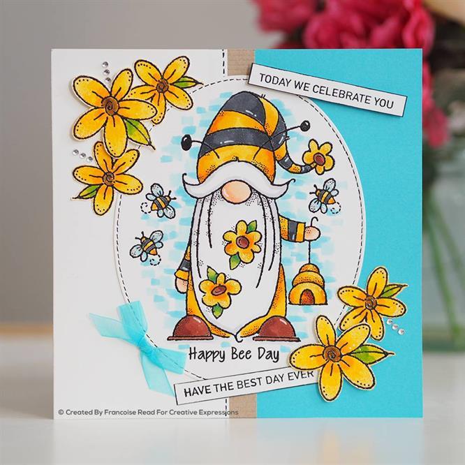 Woodware Craft Collection - Clear Stamps - Bee Gnome