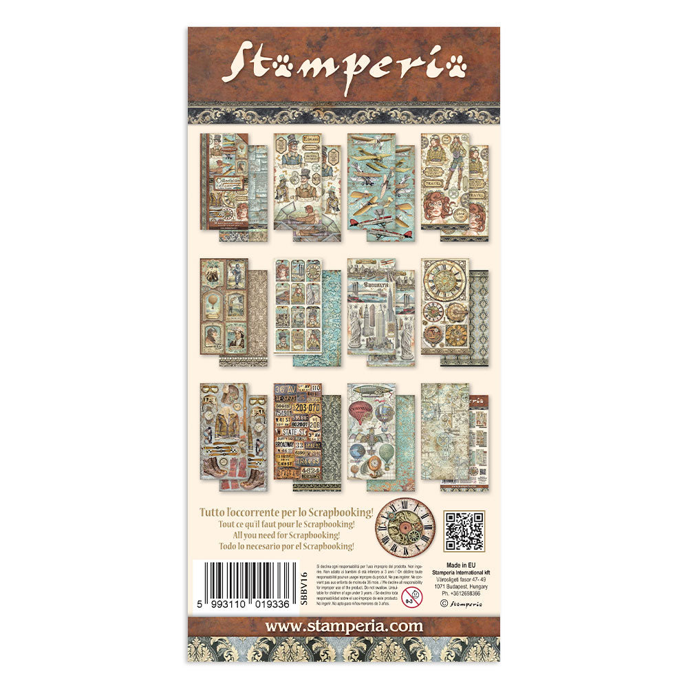 Stamperia - Sir Vagabond Aviator - Collectables - 10 pk -   6 x 12"