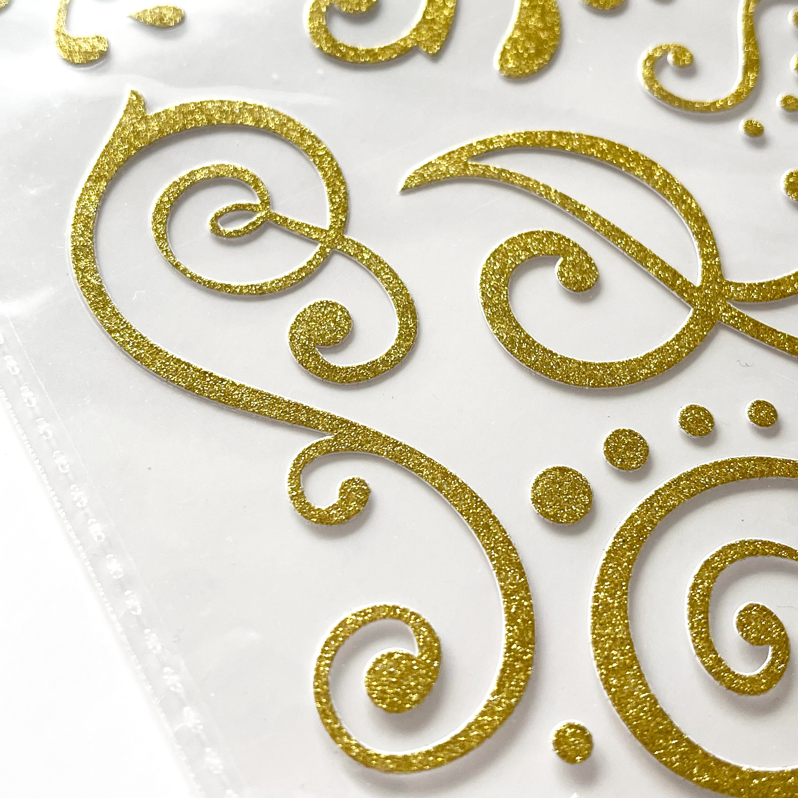 Momenta - Glitter Stickers - Gold Flourishes