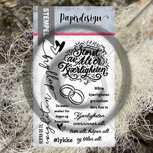 Papirdesign - Clear stamps - Størst av alt er kjærligheten