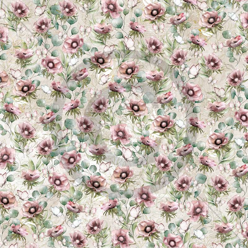 Papirdesign - Verdifull - Hageblomster - 12 x 12"