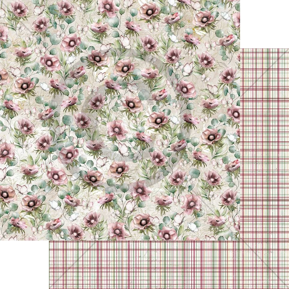 Papirdesign - Verdifull - Hageblomster - 12 x 12"